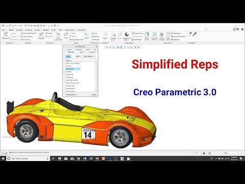 Creo Parametric 3.0 - Simplified Reps (Assembly Tutorial)