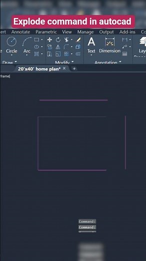 how to use of Explode command in autocad #autocad #explode #shortsvideo
