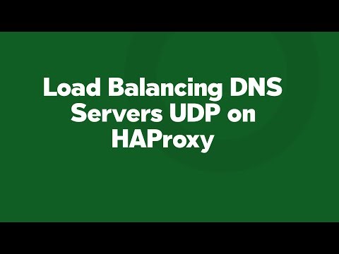Load Balancing DNS Servers UDP on HAProxy