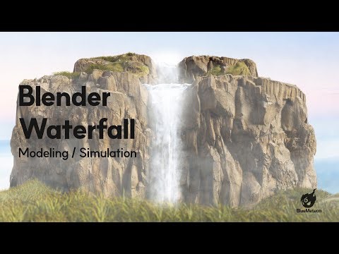 The Art of Falling Water — Realistic Waterfall Simulation in Blender