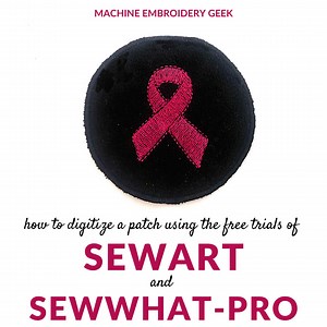 How to digitize a patch using SewArt and SewWhat Pro