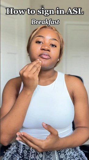 How to sign “breakfast” in #asl