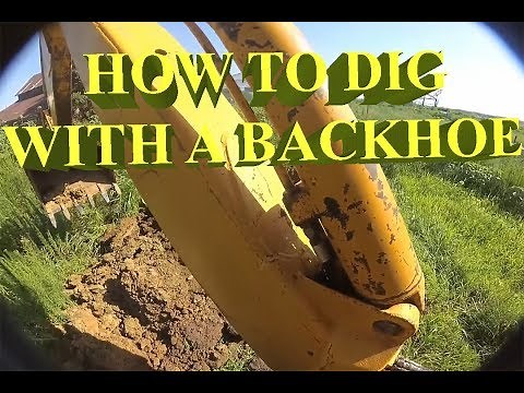 How To Operate John Deere Backhoe Plus How To Dig A Even Trench!