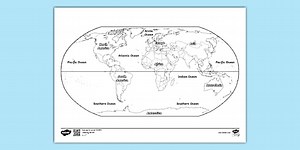 World Map Colouring Page To Print