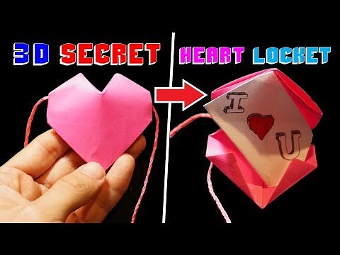 How to Make a 3D Origami Heart Locket - Rob's World