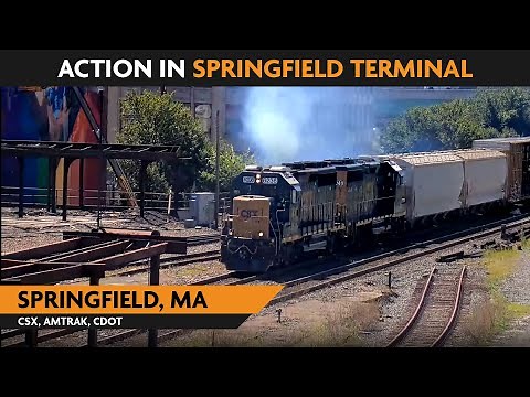Springfield, Massachusetts, USA | Virtual Railfan LIVE !