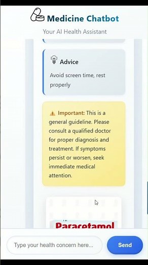 AI-powered Health Assistance Medicine Chatbot