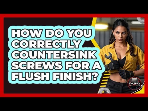 How Do You Correctly Countersink Screws For A Flush Finish? - ToolBench Pros