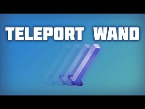 Easy Teleportation Wand Tutorial in Minecraft [1.16.5]