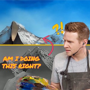 The FUNNIEST Way To Follow A BOB ROSS Tutorial 🤣🤦‍♂️ | Jazza