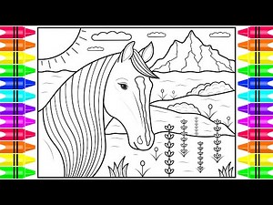 How to Draw a Horse Step by Step | Pencil Sketch Drawing Tutorial | Art Drawing and Coloring Video