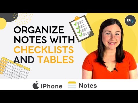 How to Make Checklists and Tables in the Notes App on your iPhone