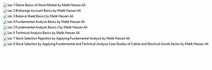 My *Introduction/Basics of stock market course* in recorded lectures format will be available soon. To get the course lectures you can contact me at my WhatsApp # 03045910284 Malik Hassan Ali Regards | CSS.pk