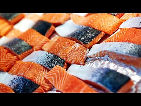 How Salmon Fish Fillets Are Processed Inside Factory | Salmon Fish Fillet Processing Lines by Marel
