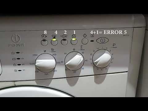 ERROR CODES FOR INDESIT WASHING MACHINES AND REPAIR