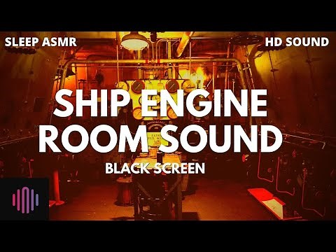 Engine Room / 10 hours of ship engine sounds with a black screen for deep chill 🙏