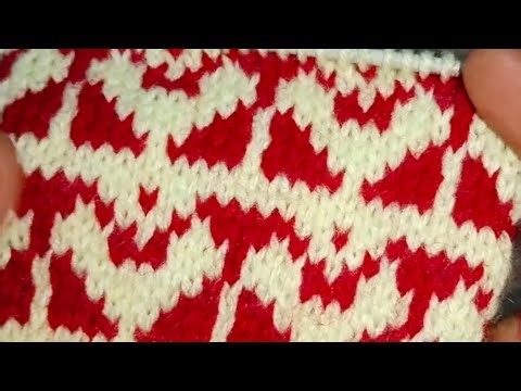 knitting Graph Pattern #289 | New Two Colour Sweater Design