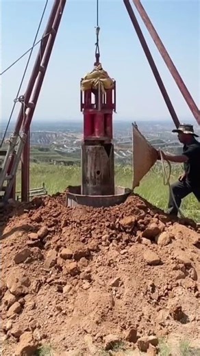 Clever extraction process of deep well soil using creative tools