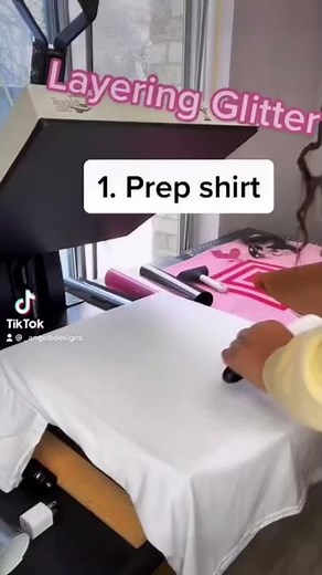 Layering Regular and Glitter HTV - Very Beginner Friendly