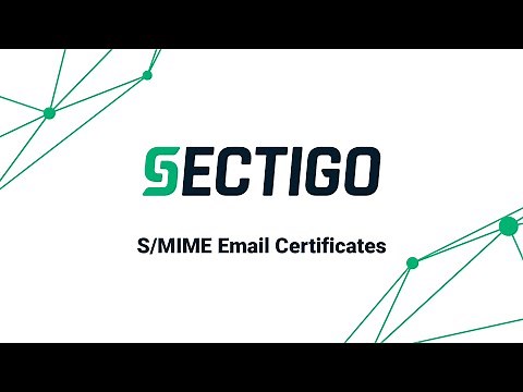 Sectigo S/MIME Email Encryption & Signing Certificates