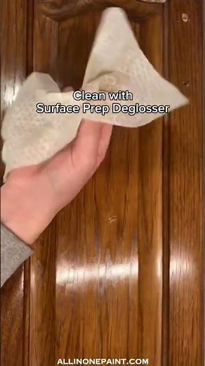 Staining Oak cabinets without sanding!!