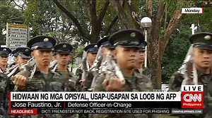 978K views · 10K reactions | Maugong ang usap-usapan sa loob ng Armed Forces of the Philippines na masisibak umano ang nakaupong hepe na si Lt. Gen. Vicente Bartolome Bacarro. Kinwestyon naman ng Defense department ang pinagmulan nito sabay ang pag-aming tinutugunan nila ngayon ang pagpapatupad ng bagong batas na posibleng makaapekto sa mga opisyal at sundalo. May ulat ang aming senior correspondent David Santos. | NewsWatch Plus Philippines | Facebook