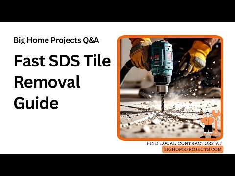SDS Chisel Tile Lift Method for Thinset Removal