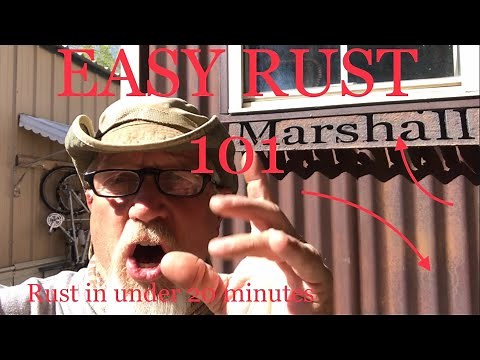 The easiest way to rust metal