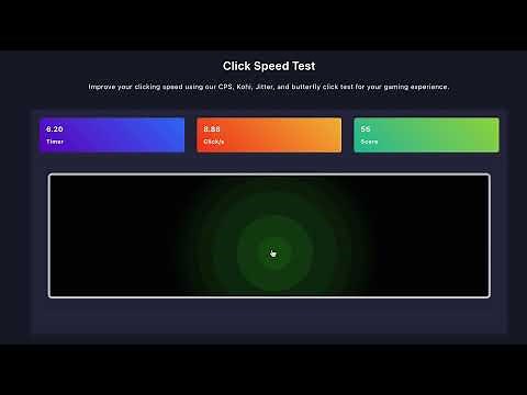 10 Second Click Test Performance