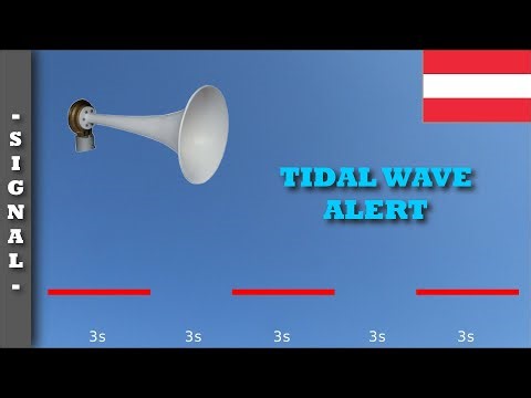 Siren signal "TIDAL WAVE ALERT" (Austria 🇦🇹 - TIWAG) | AT 150/200