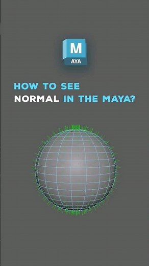 How to see Normals in the Maya? #mayatutorial #autodeskmaya #maya_tutorials #maya_for_beginners