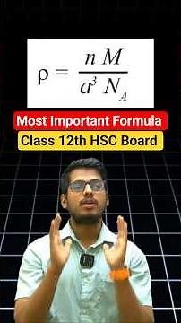 Solid State Made Easy 💎 | Density Formula Trick | Abhishek Sir #abhisheksirchemistry #chemistrynote
