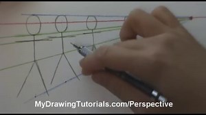 Perspective Art Lesson – How To Draw People In Perspective