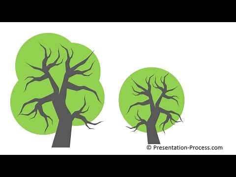 How to Use Bezier Curve in PowerPoint to create Tree: Series Part 3