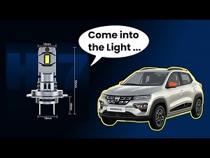 Dacia Spring + LED compact H7 pe faza scurta