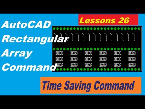 How to Use Array Rectangular Command in AutoCAD. | AutoCAD Rectangular Array For Civil Engineers |