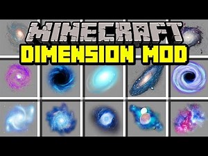 Minecraft DIMENSIONS MOD! | TRAVEL THROUGH PORTALS TO NEW GALAXIES, SPACE & MORE! | Modded Mini-Game