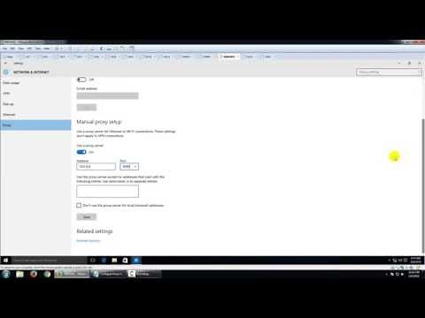 Configure Proxy Settings in Windows 10