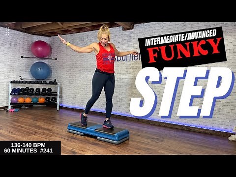 FUNKY FUN STEP AEROBICS WORKOUT 🔥 INTERMEDIATE TO ADVANCED STEP 🔥 #241 🔥 60 MIN