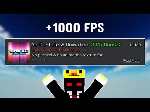 No Particles & Animation Mod For MCPE 1.21+ (NO LAG + Smooth Gameplay)