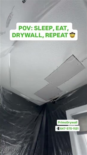 Pov: Popcorn texture ceiling repair 🤠 #drywall #pov #diy