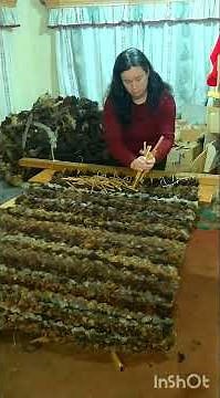 Peg loom weaving step by step