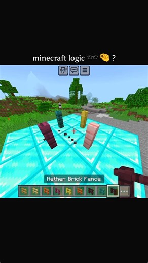 Minecraft logic ? #minecraft #minecraftsurvival #hack