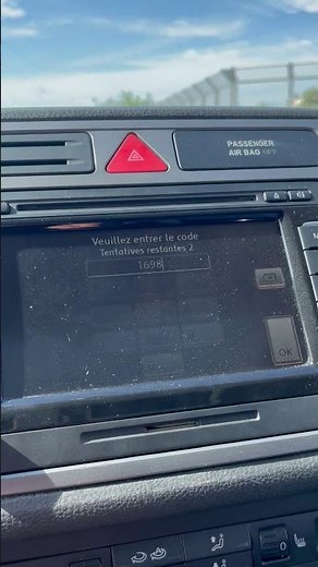 Comment entrer son code autoradio Volkswagen ?