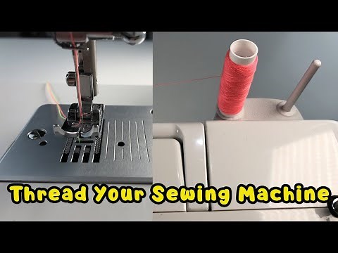 How To Thread A Sewing Machine Correctly Step By Step - Beginners Tutorial Singer Promise