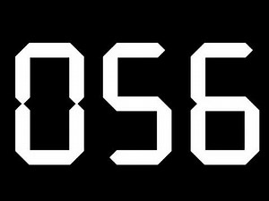 100 Second Digital Countdown Timer (Black Background)