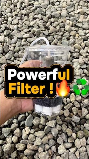 🔥This Coffee Cap Turn into POWERFUL Aquarium Filter🔥💧😱 #diyfilter #fishkeeping #shortsfeed