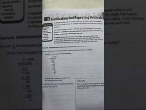 7th grade: lesson 3 terminating and repeating decimals