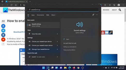 How to enable all Recording Devices in Windows 11/10