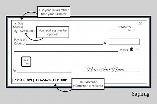What Personal Information Should Be Placed on Checks? | Sapling